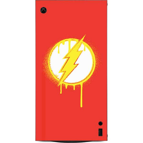 DC Comics The Flash Emblem Drip XBox Series X Digital Edition Console Skin